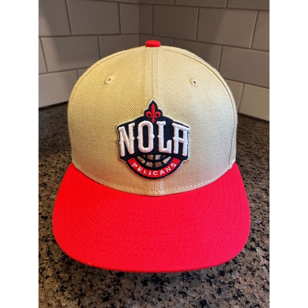 New Orleans Pelicans New Era 59FIFTY Cap Hat 7 5/8 Made in USA NBA Basketball